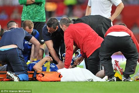 Soccer Aid: Gordon Ramsay injured by Teddy Sheringham in charity match | Daily Mail Online