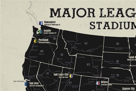 MLS Teams Map, American Soccer Map – GeoJango Maps