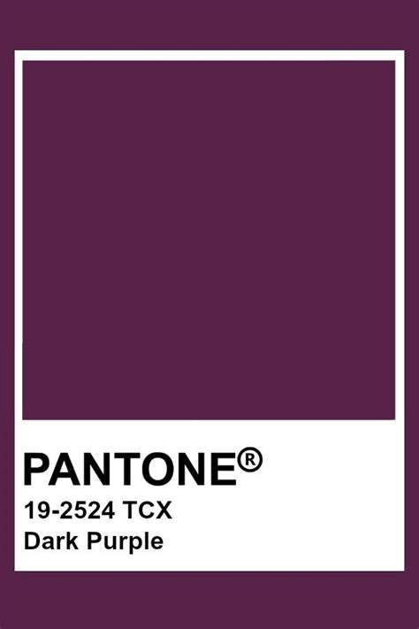 Pantone Dark Purple | Pantone colour palettes, Pantone color, Pantone