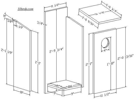 Printable Screech Owl Box Plans - Printable Templates