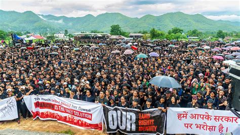 Kuki-Zo people hold rally for separate administration in Churachandpur - The Hindu