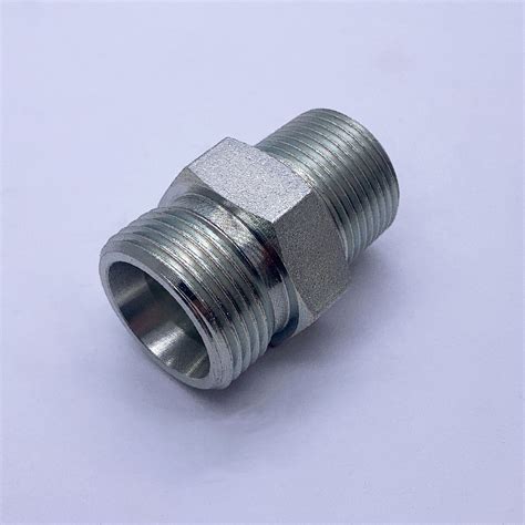 1DN STRAIGHT METRIC MALE 24°Heavy Type /NPT MALE 60° din hydraulic ...