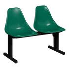 Sol-O-Matic Two-Person Hunter Green Modular Seating Unit