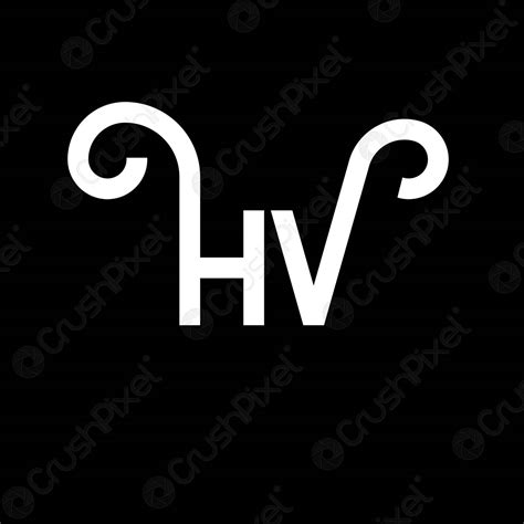 HV letter logo design on black background. HV creative initials - stock vector 6004645 | Crushpixel