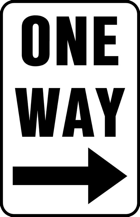 One Way Sign - ClipArt Best