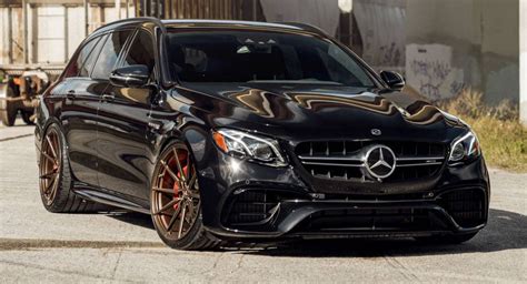 Mercedes-AMG E63S Estate Goes For All-Black Look With Satin Bronze Wheels | Carscoops