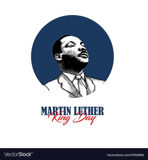 Martin luther king jr Royalty Free Vector Image