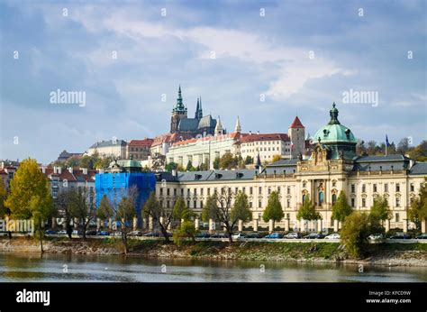 Wide panoramic view of Prague castle complex Stock Photo - Alamy