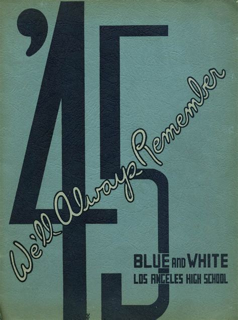 1945 yearbook from Los Angeles High School from Los angeles, California