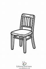 Chair Coloring Pages FREE 2025  And Learn sketch template