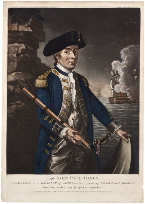 Portrait of Capt. John Paul Jones, officer of the Continental Navy of ...