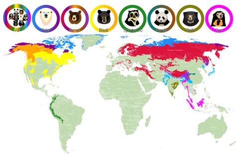 Bear Species Distribution Map