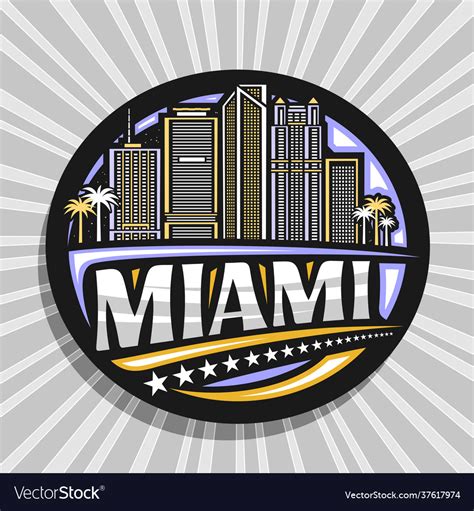 Logo for miami Royalty Free Vector Image - VectorStock