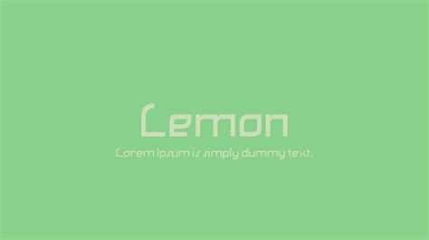 Lemon Font : Download Free for Desktop & Webfont