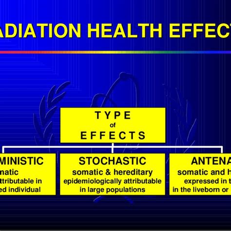 Schematic presentation of the type of effects from radiation exposure. | Download Scientific Diagram