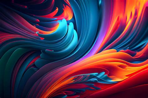 Premium Photo | Abstract colorful 4k wallpaper 3d illustration Generative AI