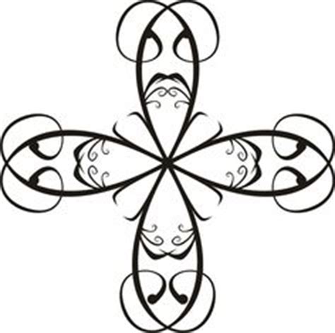 Swirl cross tattoo | Next tattoo | Pinterest