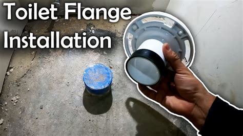 How to Install a toilet flange | New Construction toilet Flange Installation - YouTube