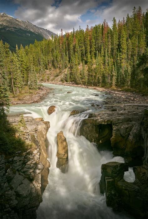 Sunwapta Falls, Jasper National Park Stock Photo - Image of canada, public: 125100852