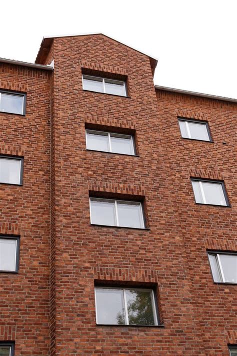 Brick Building With Stone Corner In Rome Stock Image - Image of urban ...