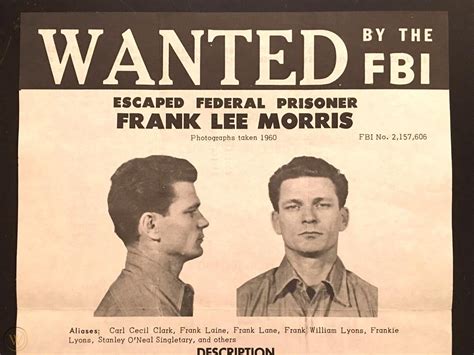 Original Alcatraz FBI Wanted Posters Frank Morris Clarence Anglin John Anglin 62 | #1889324803