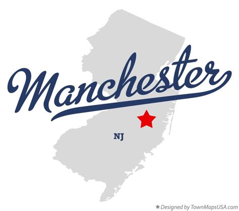 Map of Manchester, NJ, New Jersey