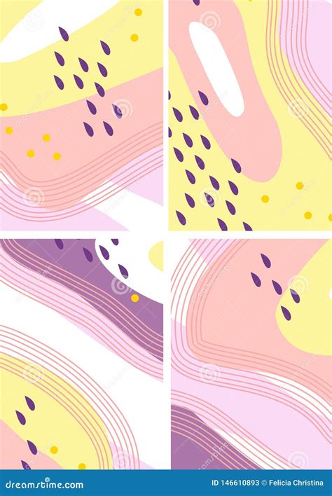 Colorful Simple Abstract Digital Art / Background Stock Illustration - Illustration of cover ...