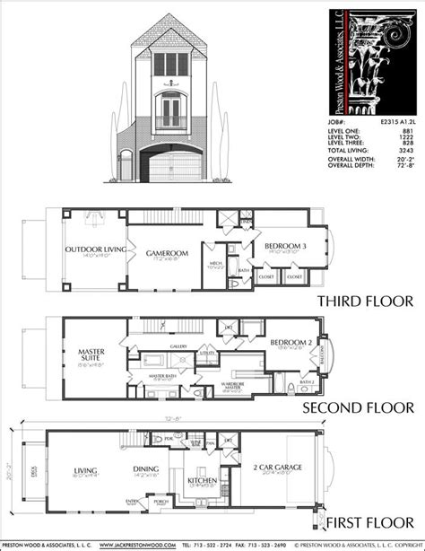 Modern Townhouse Design, Brick Row House, New Town Home Development