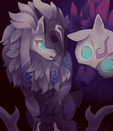 Kindred splash fan art by me. It took me 6 months to draw it :'D : r/Kindred