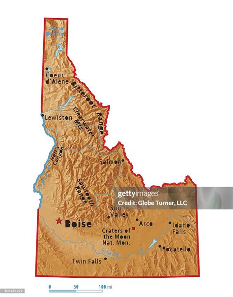 Idaho Relief Map High-Res Vector Graphic - Getty Images