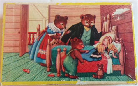 Flipping for Fun: Vintage Goldilocks and the Three Bears Picture Cubes