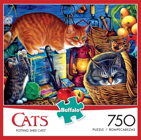 Buffalo Games - CATS Series - Potting Shed Cats - 750 Piece Jigsaw Puzzle - Walmart.com