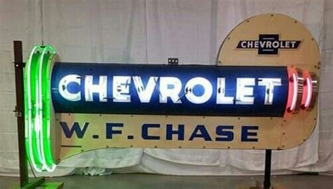 Chevrolet Neon Sign! | Vintage neon signs, Garage signs, Car signs