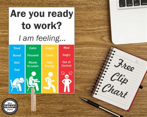 Are You Ready to Work Clip Chart Freebie - Your Therapy Source