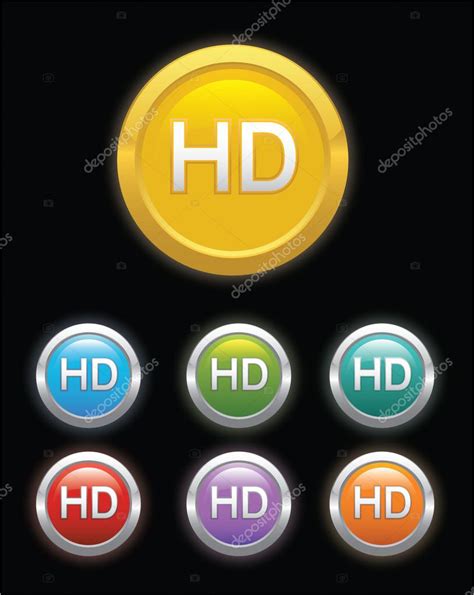 Full HD label Stock Vector by ©imazyreams 68255023