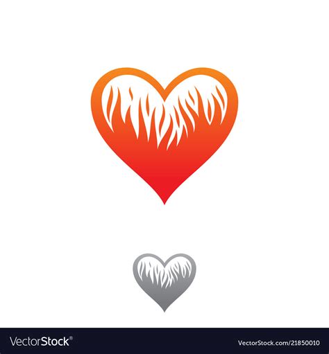 Fire love Royalty Free Vector Image - VectorStock