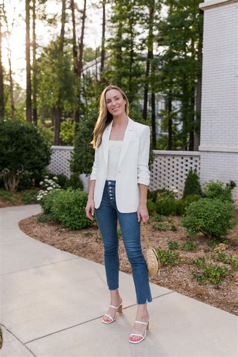 What to Wear with a White Blazer: 7 Outfit Ideas | Natalie Yerger