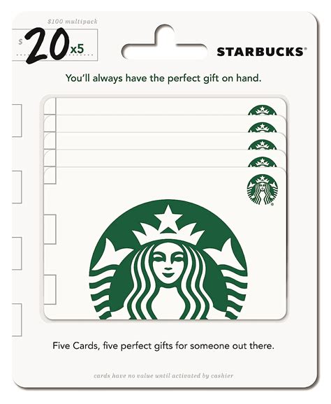 Amazon.com: Starbucks $20 Gift Cards (5-Pack) : Gift Cards