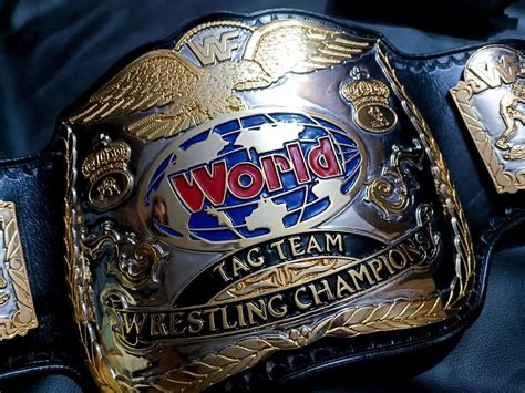 WWF tag team championship title (24k textured) – Moc Belts