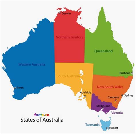 Australia Map With Cities - United States Map States District