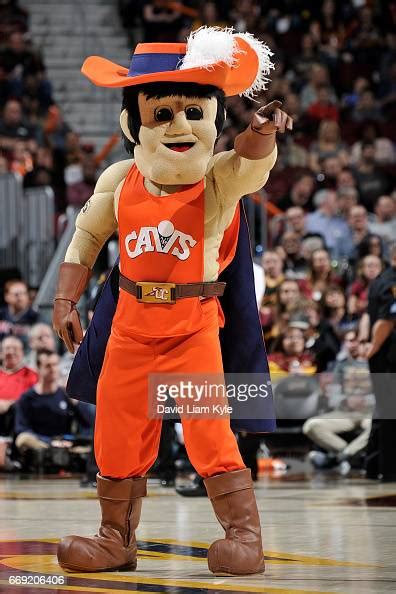 The Cleveland Cavaliers mascot is seen during the game against the ...