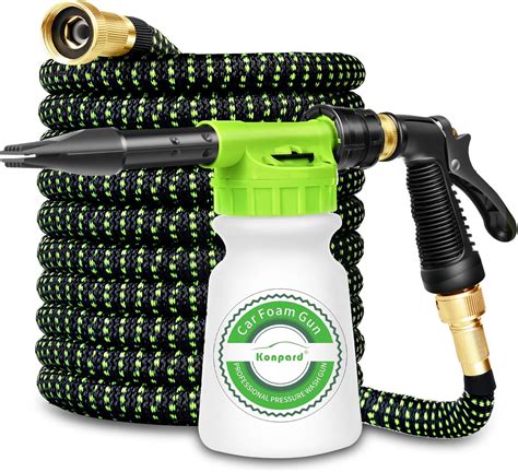 Amazon.com: Konpard Foam Cannon for 50ft Expandable Garden Hose - Car Wash Foam Gun Adjustable ...