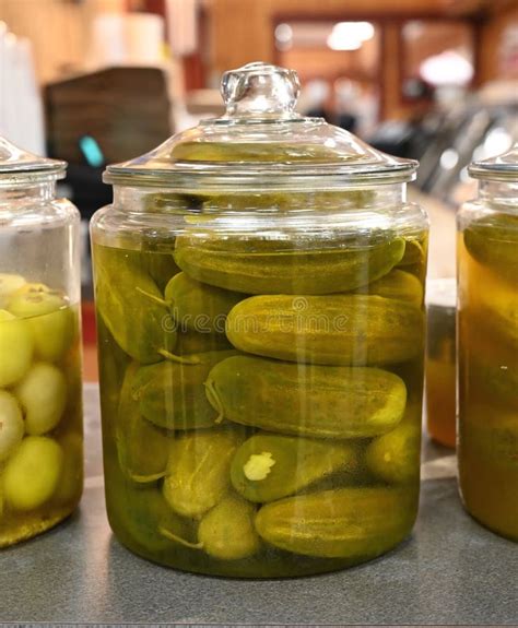 Dill Pickle Jar stock photo. Image of fashioned, fermented - 164688092