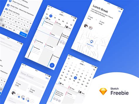 Behance Style Flat UI Kit [PSD]