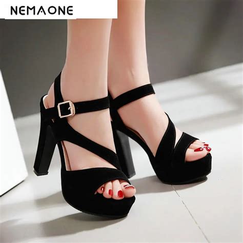 Women High heels Sandals New Arrivals Fashion Thick High Heels Sandal ...