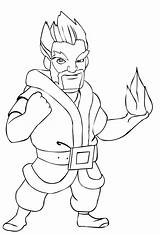 Ice Wizard From Clash Royale coloring Page sketch template