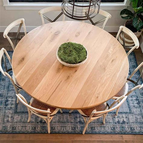 How to Build a 70” Round Dining Table | Honey Built Home