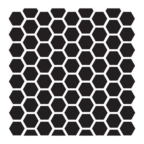 Honeycomb Pattern - 10 Mil Clear Mylar -Reusable Stencil Pattern – Go Stencil