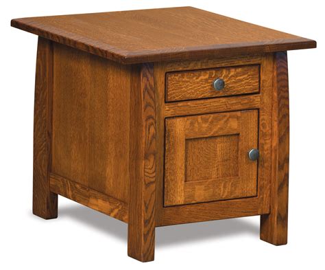 Henderson Cabinet End Table | Amish Solid Wood End Tables | Kvadro Furniture