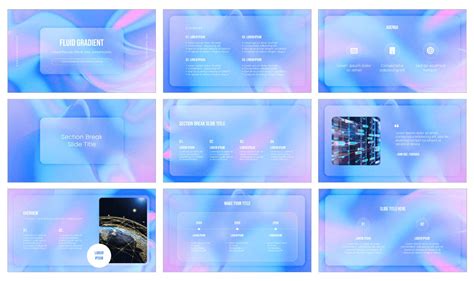 Fluid Gradient Background Google Slides PowerPoint Templates